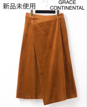 미사용 GRACE CONTINENTAL 코듀로이 랩스커트