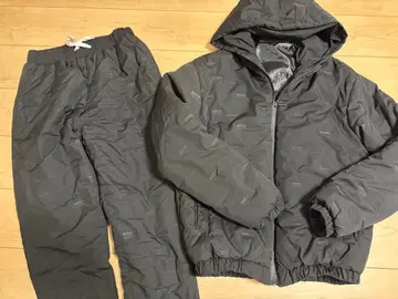 후드 부착 자켓 팬츠 세트 방한 따뜻한