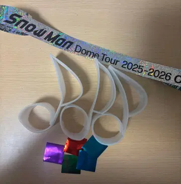 Snow Man ON 은색 테이프 음표 낙하물