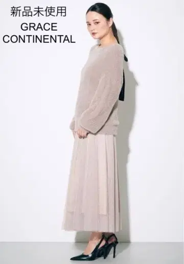 미사용 GRACE CONTINENTAL 튤 니트 원피스