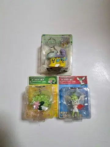 포켓몬 두근두근 겟 복권 2008 + 제일복권 키링 3개 세트