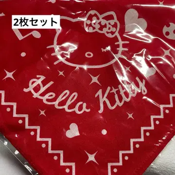 [ 새상품 2장 세트 ] 헬로키티 반다나 보자기 손수건