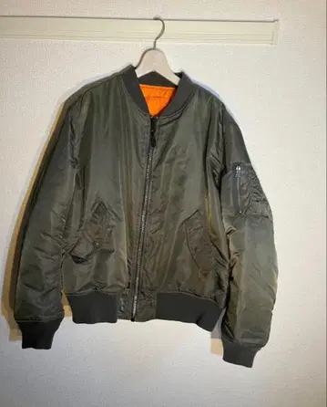 ALPHA MA-1 플라이트 자켓 올리브 그린
