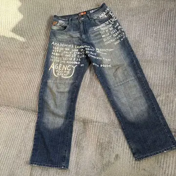 Akademiks 데님 스트레이트 팬츠 34