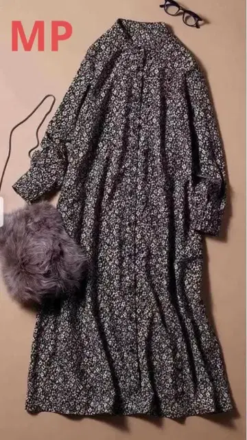 Live in comfort 하마지와 콜라보 꽃무늬 원피스