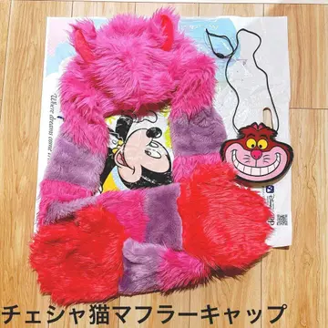 체셔 고양이 머플러 캡 라이팅 목걸이 세트 디즈니랜드