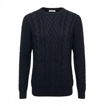 ZARA 다크 블루 케이블 니트 M