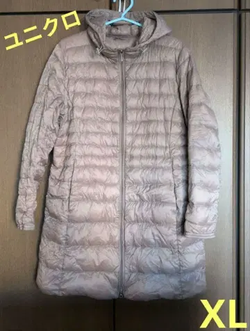 XL 유니클로 다운 롱 코트 후드 UNIQLO