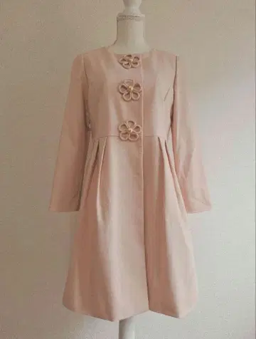 [새상품] GALLERY VISCONTI 플라워 모티브 트렌치코트