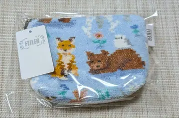 [ 새상품 ] FEILER 윈터 애니멀즈 보트형 파우치 페일 블루