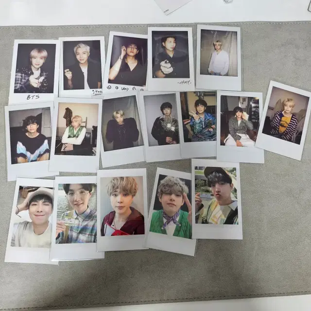 17장 일괄 bts 방탄 폴라로이드 포카 모음