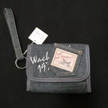 와치필드 다얀 라벨 데님 퍼스 3단 접이식 지갑