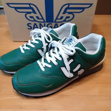 [ 레어 GREEN 가죽 주름 ] 상가초 한정판 스니커즈 28cm 선착순