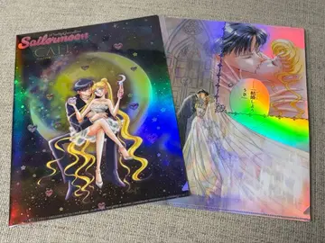 새상품 세일러문 카페 클리어 파일 2장 키 비주얼 세일러문