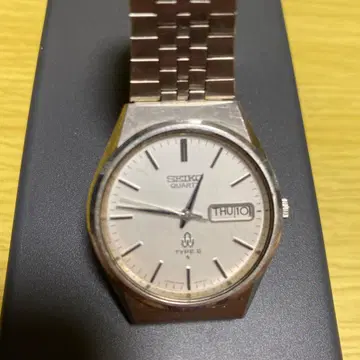 SEIKO TYPE II 쿼츠 손목시계 70s 빈티지 (작동 미확인)