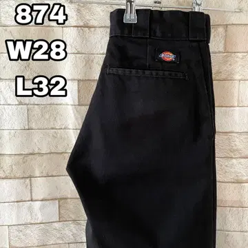 디키즈 워크 팬츠 874 자수 블랙 28 x 32