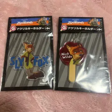 주토피아 닉 아크릴 키링