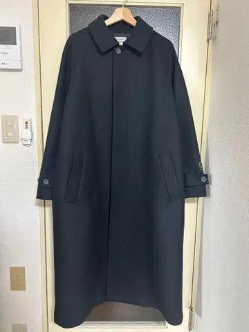 MAISON SPECIAL Super140s 발마칸 코트 블랙