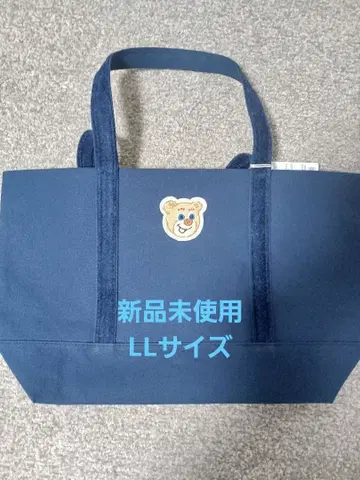 [ 미사용 ] 러브러리 바이 페이 리 올드 테디 와펜 토트 네이비 대