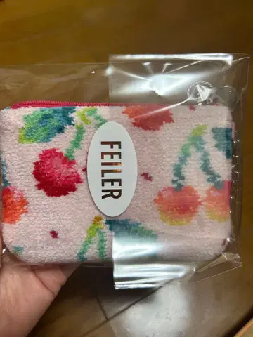 페이러 체리 도트 키&카드 파우치 (WEB 한정판) 페일 핑크