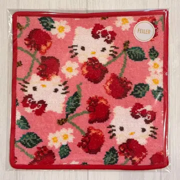 새상품 미사용 페이 산리오 키티 체리 손수건 패키지 없음