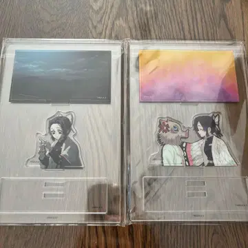 귀멸의 칼날 기둥 카페 미니 디오라마 아크릴 스탠드 시노부 이노스케