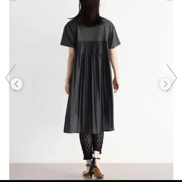 스콧 클럽 MEDOC 백 플리츠 티셔츠 원피스