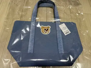 러브러리 바이 페이 올드 테디 와펜 토트백 라이트 블루