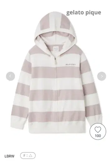 [ 새상품 ] 젤라또피케 스무디 2 보더 후드티 젤라또피케