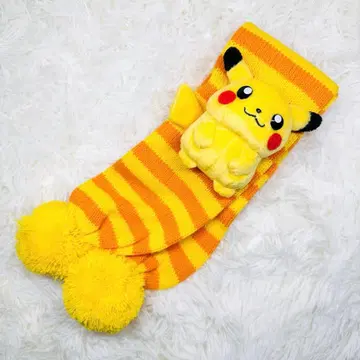 레어 새상품급 포켓몬 피카츄 봉제 인형 머플러