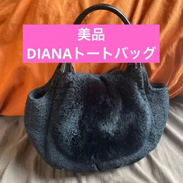 새상품급 다이애나 퍼 트위드 토트백
