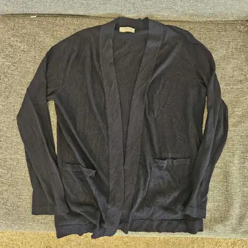 네이비 가디건 사이즈 46 울 혼방