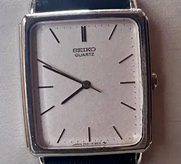 SEIKO 남성용 쿼츠 손목시계 실버 빈티지