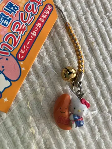 니가타 한정판 헬로키티 햅쌀 과자 일본풍 스트랩 방울 포함