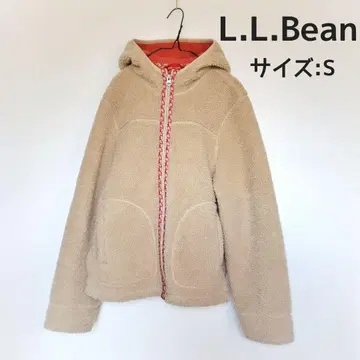 L.L.Bean 플리스 자켓 사이즈:s 베이지 후드 부착
