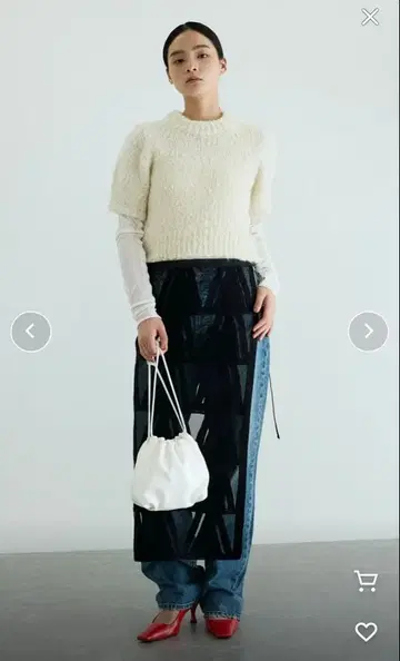 ADAM ET ROPE' 2WAY 스팽글 숄더백