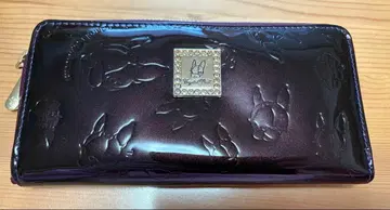 Crystal Ball 엠보싱 디자인, 크리스탈 장식 로고 장지갑