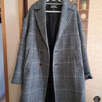 RODEO CROWNS 체스터 코트 블랙 화이트 체크