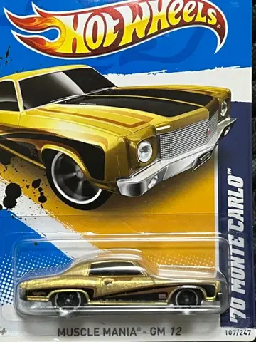 핫휠 70 몬테카를로 골드 메탈릭