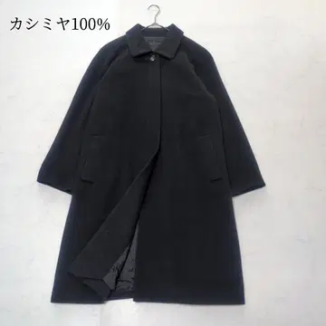 캐시미어 100% 일본제 오츠케오리 고급 롱 코트 블랙 포멀 11호