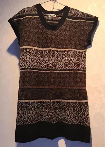 펠리시모 니트 반팔 튜닉 L