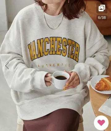 DISCOAT 헤비 웨이트 칼리지 로고 빅 맨투맨