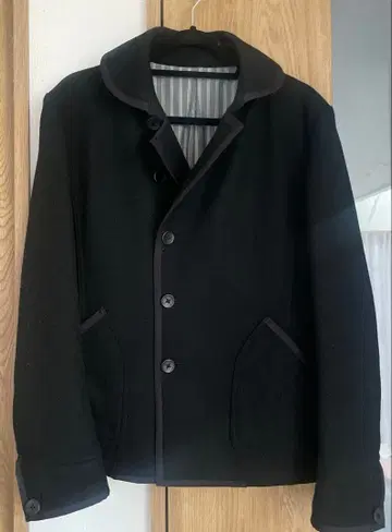 새상품급 니콜 피 코트 블랙 M 사이즈 울