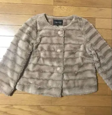 컨디션 최상 INDIVI 노카라 자켓