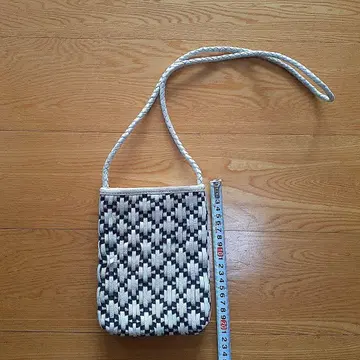 천연 가죽 뜨개질 백