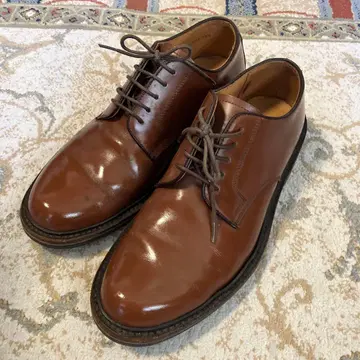 브라운 가죽 드레스 슈즈