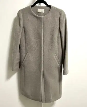 anysis 애니시스 노카라 코트 라이트 그레이 S