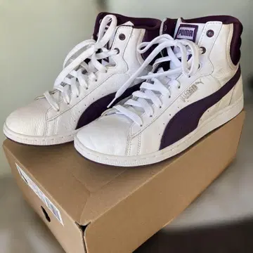 PUMA 푸마 여성용 하이컷 가죽 스니커즈 ( 새상품급 ) 24cm