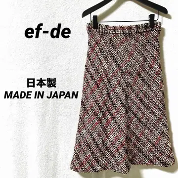 3776K 에프데 트위드 플레어 스커트 L-XL 가을/겨울 A라인 레트로