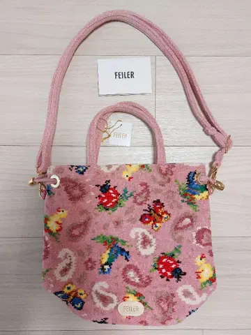 페이러 하이디 페이즐리 복조리 숄더백 핑크